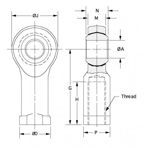MVF-4 Rod End